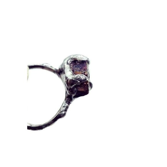 Chalcopyrite crystal ring handmade adjustable ring - Picture 8 of 12